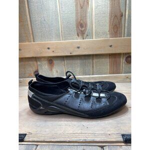 10/10.5 Ecco Fastening EU 41 Toggle Black Casual Sneakers Womens